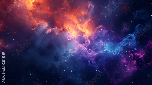 abstract background celestial bodies and cosmic elements.