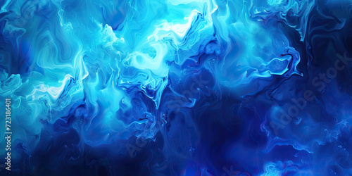 Azure Abyss: Abstract Background with Azure Blue and Abyssal Depths Inspired by the Ocean