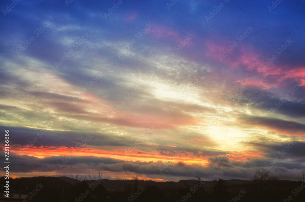 Sunrise and clouds in the sky Sunrise and clouds in the sky