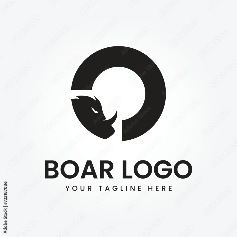 Boar logo design for company branding and business Boar logo design for company branding and business