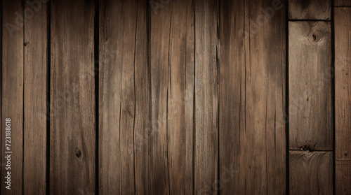 alte braune rustikale dunkle Holzstruktur - langes Banner mit Panorama-Hintergrund aus Holz photo