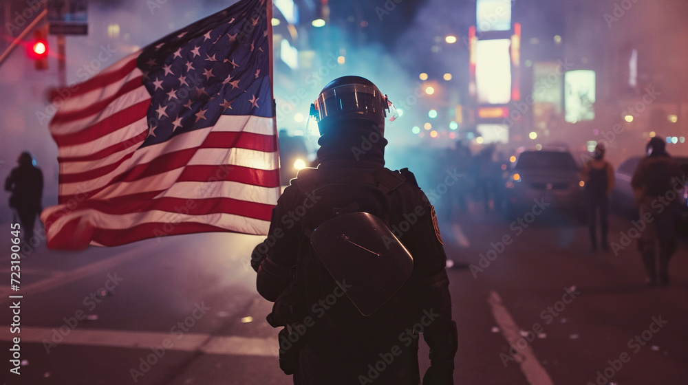 street protests and riots on the streets of the USA street protests and riots on the streets of the USA
