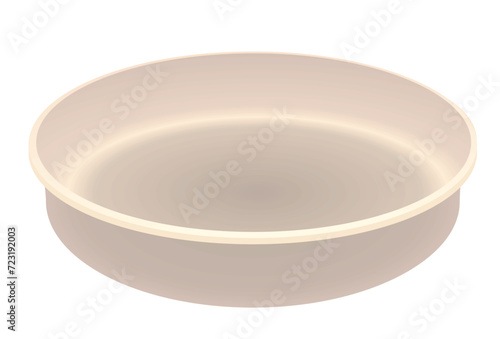 Metal baking pan. vector illustration