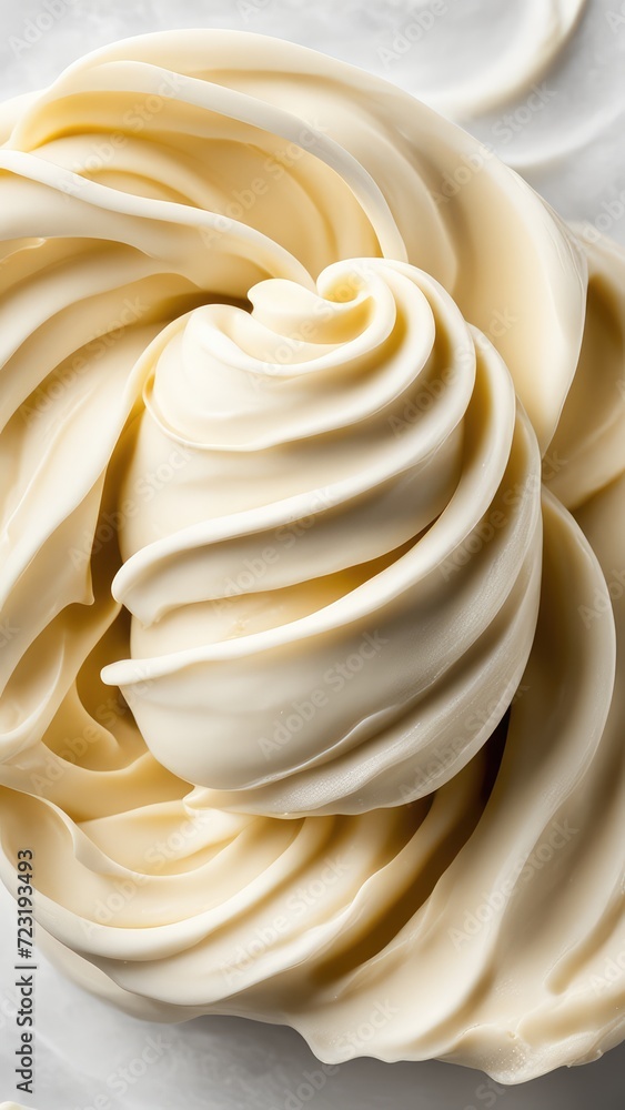 Vanilla ice cream on a white background Vanilla ice cream on a white background