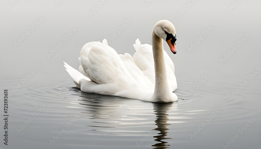 Naklejka premium Swan Isolate