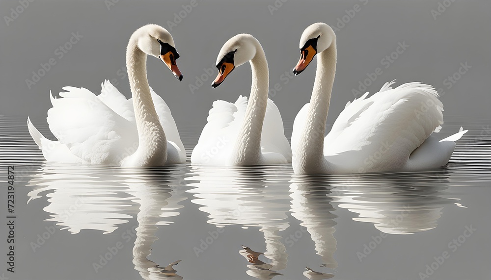 Obraz premium Swan Isolate