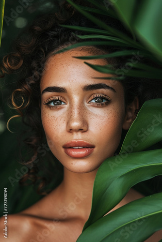 Portrait of a young and beautiful woman 