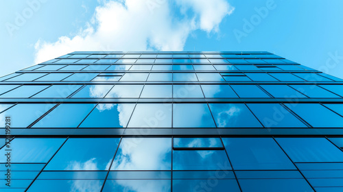 Metropolitan Aesthetics  Window Reflections in Sky Blue