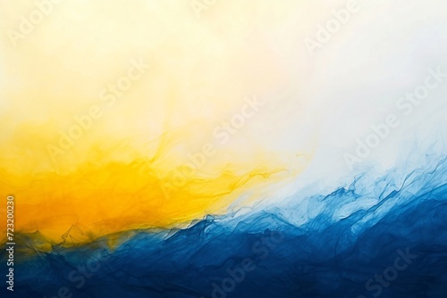 abstract_background yellow and blue gradient on white