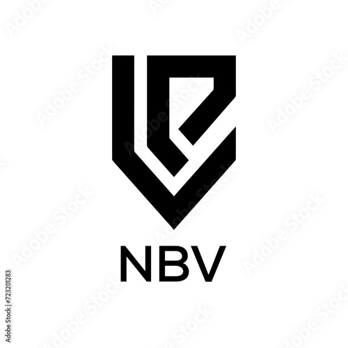 NBV Letter logo design template vector. NBV Business abstract connection vector logo. NBV icon circle logotype.
 photo