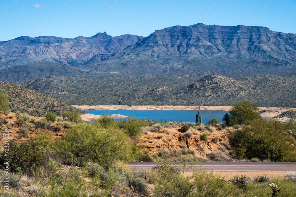 The Bartlett reservoir in the Tonto National forest