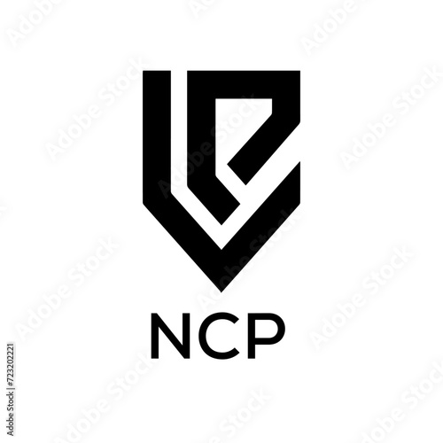 NCP Letter logo design template vector. NCP Business abstract connection vector logo. NCP icon circle logotype.
 photo