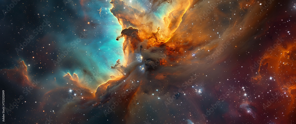 an image of an nebula space in