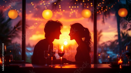 Romantic Escapes  Couples enjoying romantic moments in different settings  catering to the theme of love and relationships