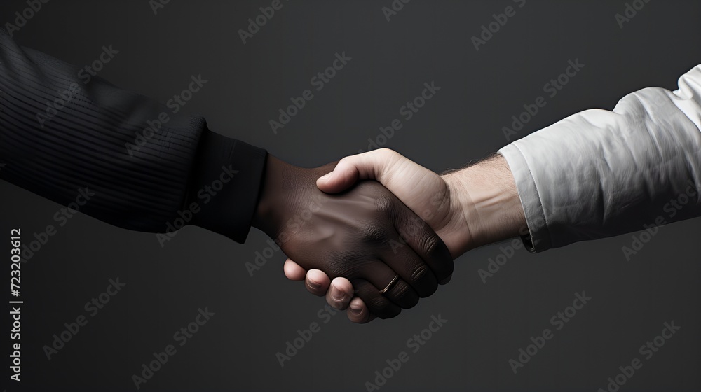 Agreement Sealed: Handshake between Two Business Professionals