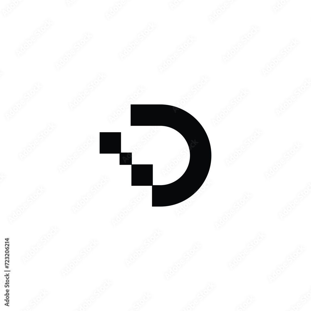 Letter D Logo Design Vector. Usable for Business Logo. Initials Vector Letter D Logo Design Vector. Usable for Business Logo. Initials Vector
