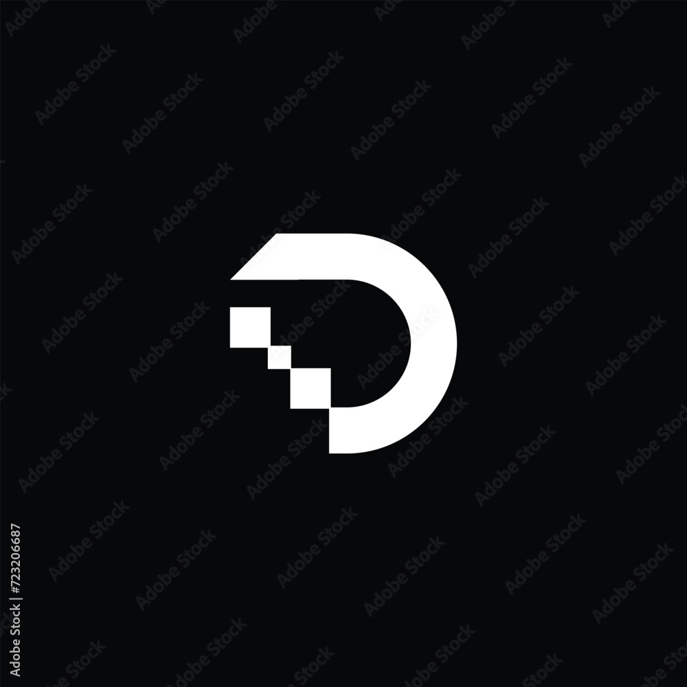 Letter D Logo Design Vector. Usable for Business Logo. Initials Vector Letter D Logo Design Vector. Usable for Business Logo. Initials Vector