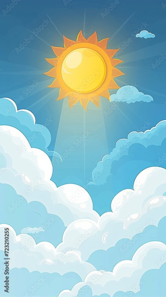 The Sun Shines Above the Clouds in the Sky The Sun Shines Above the Clouds in the Sky