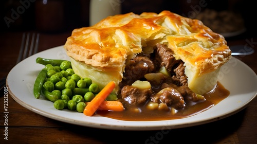 Classic Comfort: Savory Steak and Kidney Pie, a British Delight photo