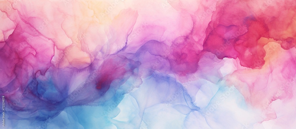 Abstract colorful pastel watercolor with copy space for place your design or invitation card, web background. Digital art painting.