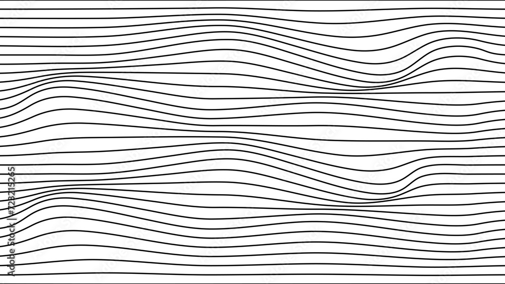 Abstract wave element for design. digital frequency track equalizer. stylish line art background. Vector illustration Waves with lines are created using the blend tool. Curved wavy lines and smooth Abstract wave element for design. digital frequency track equalizer. stylish line art background. Vector illustration Waves with lines are created using the blend tool. Curved wavy lines and smooth