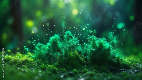 green plants abstract background