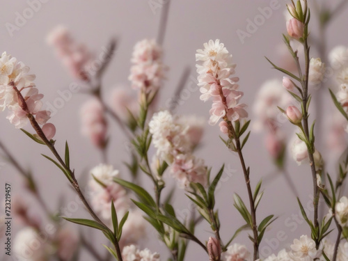 Blossom flowers on soft background