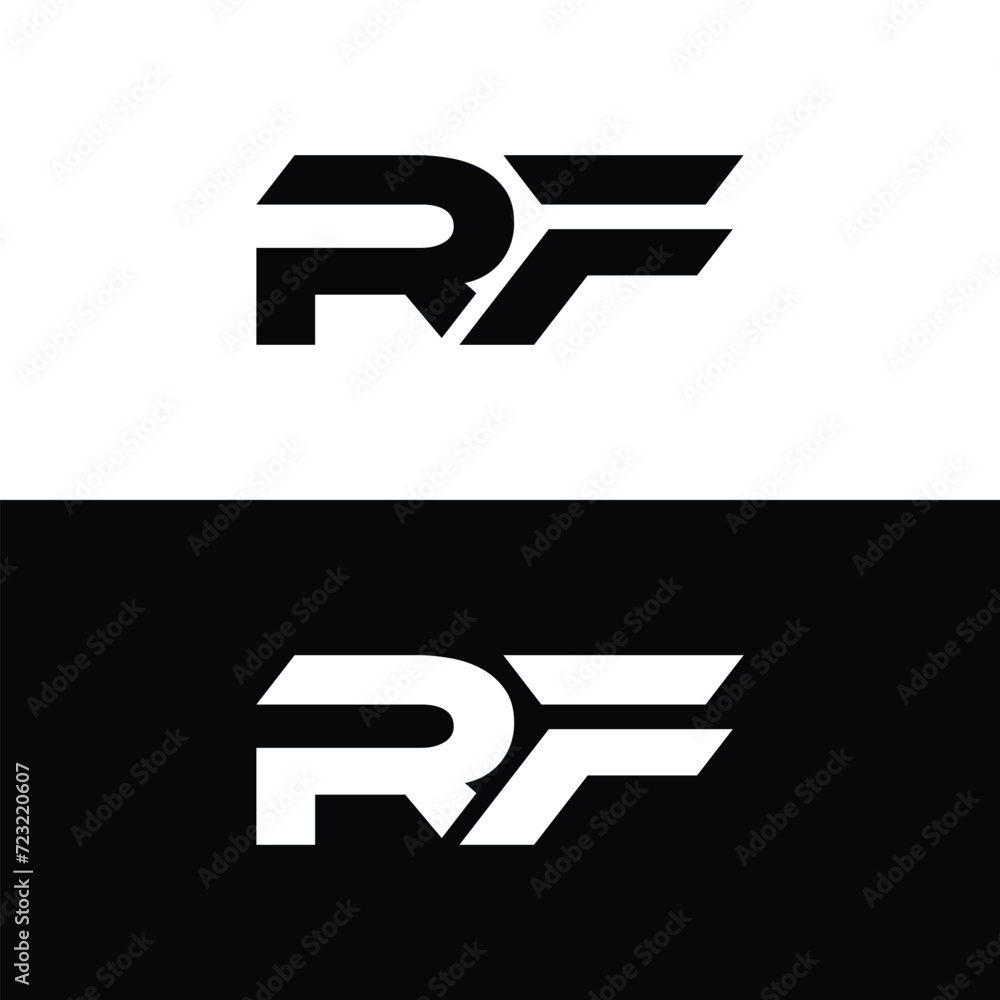 Monogram RF Letter Logo Design. Usable for Business Logo. Logo Element Monogram RF Letter Logo Design. Usable for Business Logo. Logo Element