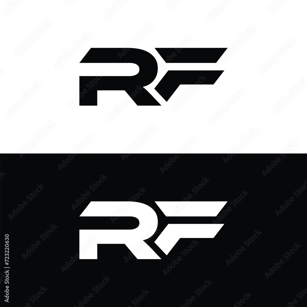 Monogram RF Letter Logo Design. Usable for Business Logo. Logo Element Monogram RF Letter Logo Design. Usable for Business Logo. Logo Element