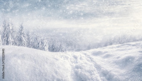 fresh snow background natural winter background texture blurred © joesph