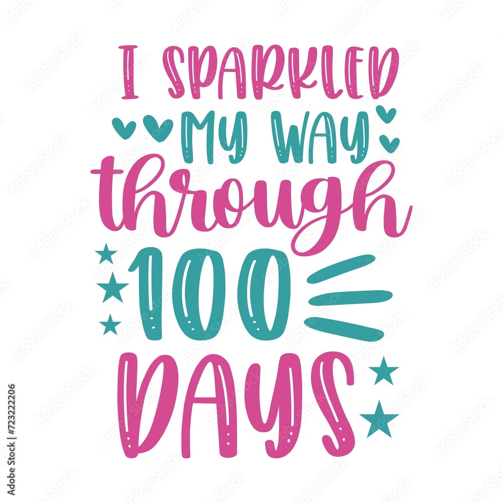 100 Days of School typography design on plain white transparent isolated background for card, shirt, hoodie, sweatshirt, apparel, tag, mug, icon, poster or badge 100 Days of School typography design on plain white transparent isolated background for card, shirt, hoodie, sweatshirt, apparel, tag, mug, icon, poster or badge