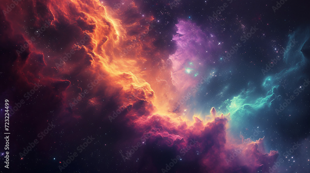An artistic interpretation of a nebula.