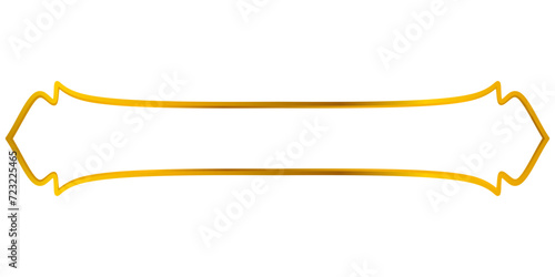 Gold Islamic text frame
