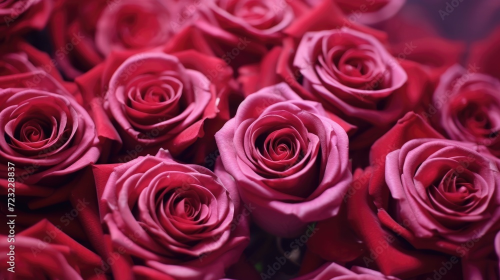 A close-up view of a bunch of vibrant red roses. Perfect for expressing love and affection. A close-up view of a bunch of vibrant red roses. Perfect for expressing love and affection.