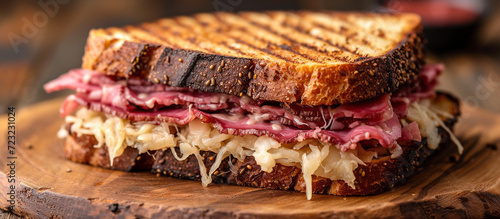 Reuben Sandwich with Cheese and Pastrami