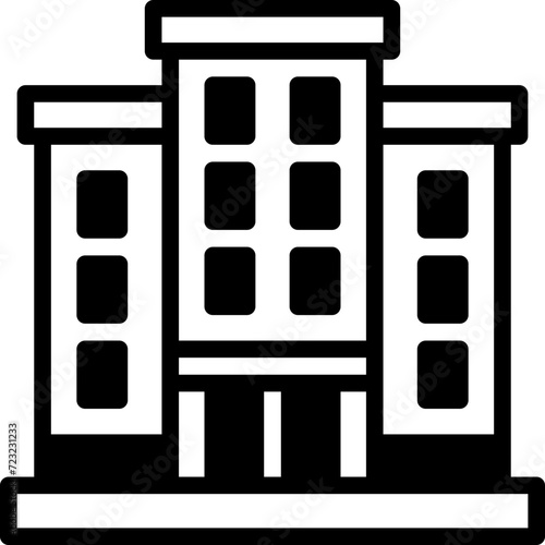 condo solid line icon