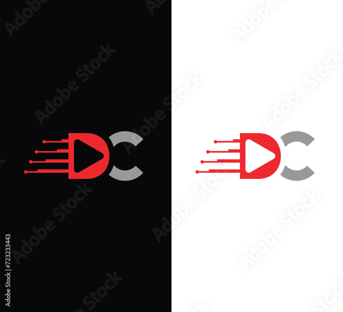 Monogram DC Letter Logo Design. Usable for Business Logo. Logo Element
