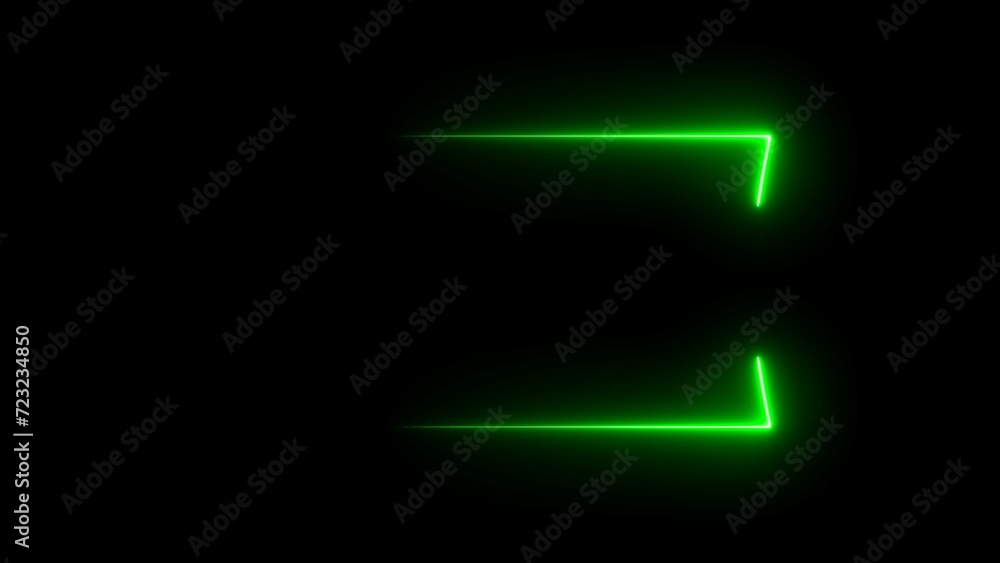 Abstract beautiful green neon frame illustration background Abstract beautiful green neon frame illustration background