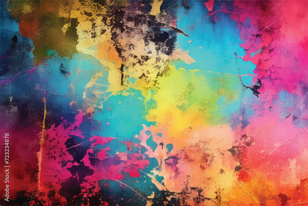 Colorful Grunge Background. Grunge background with paint splashes.