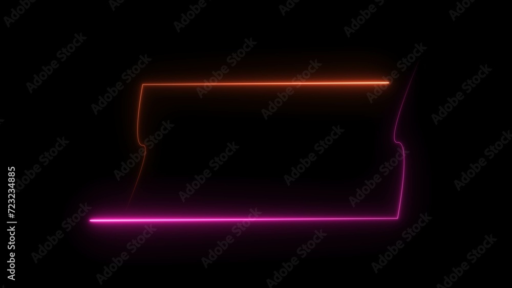 Abstract beautiful neon frame illustration background Abstract beautiful neon frame illustration background