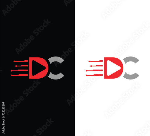 Monogram DC Letter Logo Design. Usable for Business Logo. Logo Element