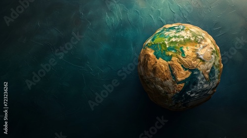 Planet earth. View from space to earth.