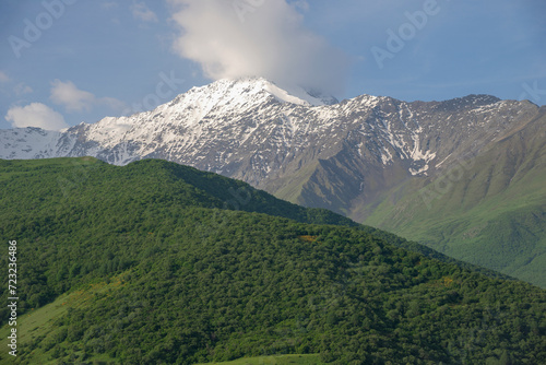 Caucasus. A picturesque mountain landscape