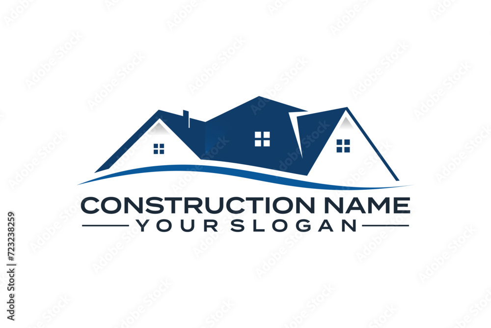 Home Builder home improvement logo, roofing, renovation, handyman logo