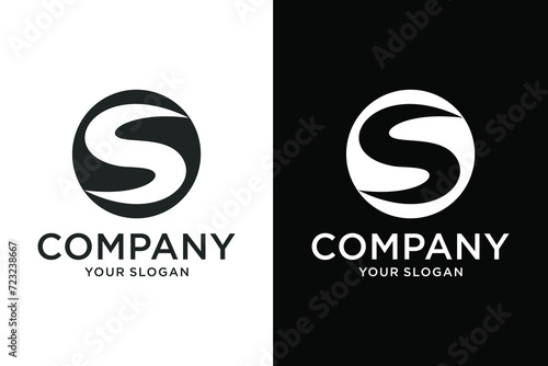 S letter logo icon design template elements Flat Vector Logo Design Template Elements. photo