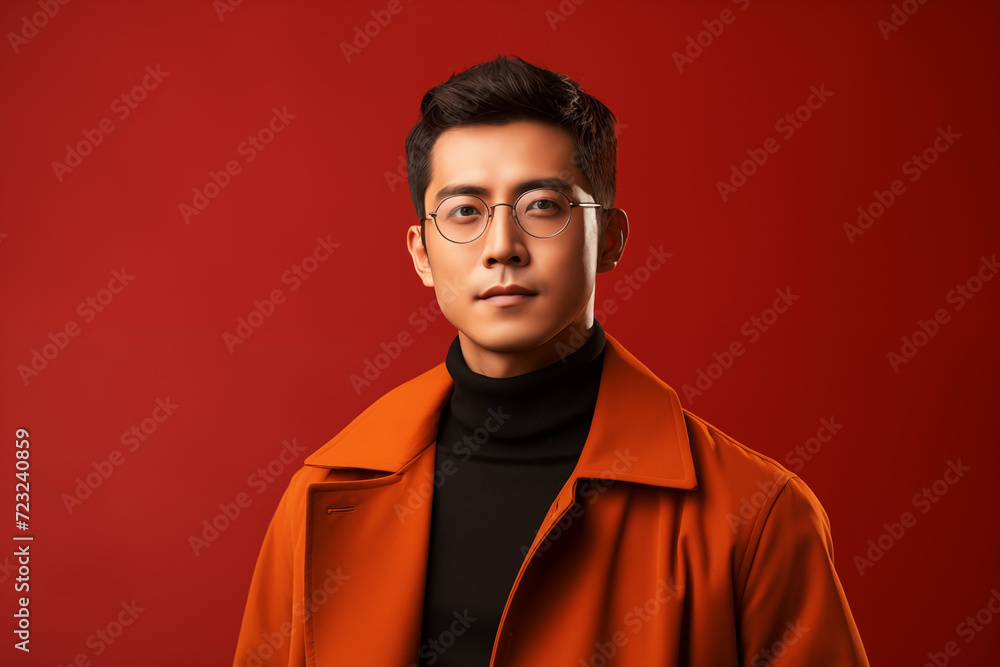 Illustration of a fashion portrait, AI Generated Illustration of a fashion portrait, AI Generated