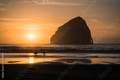 Surfing Oregon Coast  Pacific City