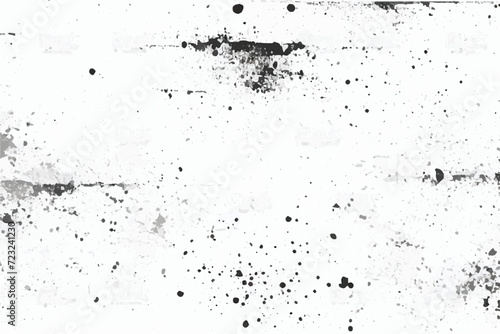 Black and white Grunge Background. Black and white grunge texture. Black paint splatter isolated on white background. Abstract mild textured effect. Eps 10.