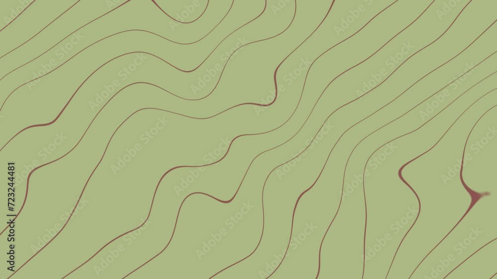 Wavy red Lines Motion Graphic on light green abstract background animation. Enhance your visual projects Backgrounds. Animation of seamless loop backgrounds. 4k quality. Cartographic line background. Wavy red Lines Motion Graphic on light green abstract background animation. Enhance your visual projects Backgrounds. Animation of seamless loop backgrounds. 4k quality. Cartographic line background.