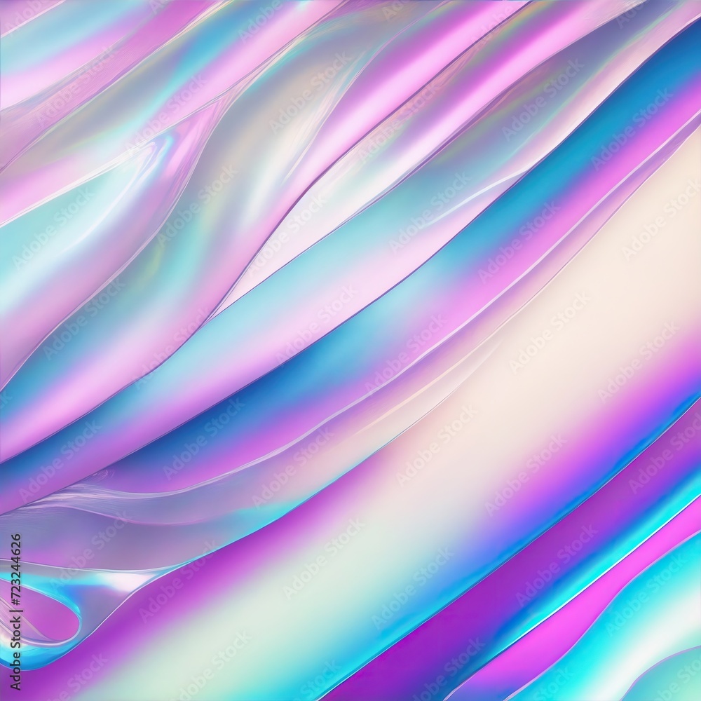 Fototapeta premium Iridescent foil texture Holographic background